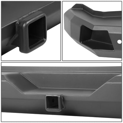 DEFENSA TRASERA OFF ROAD 18-19 JEEP WRANGLER JL - W/ D-RING SHACKLES - BLACK