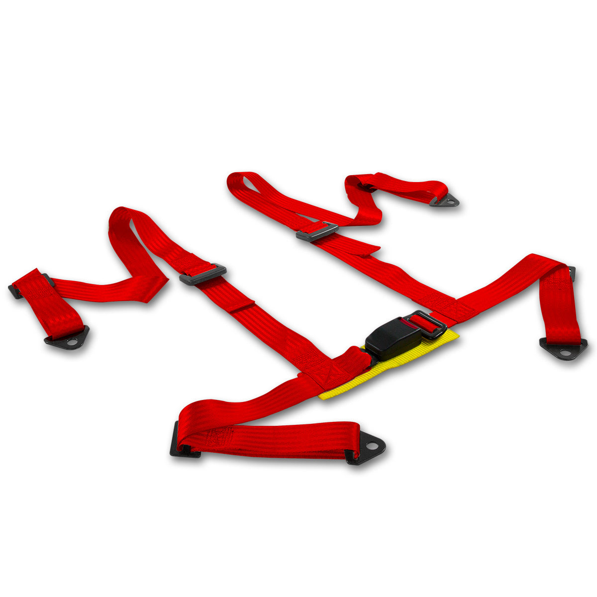 CINTURON DE SEGURIDAD 4PT - BUCKLE - RED