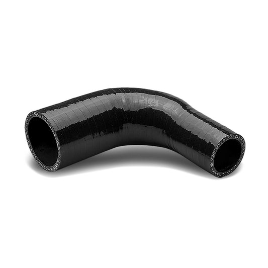 COPLE DE SILICON 3-PLY - 1.00" TO 1.25" REDUCER W/ 90 DEGREE - BLACK - RM6-5