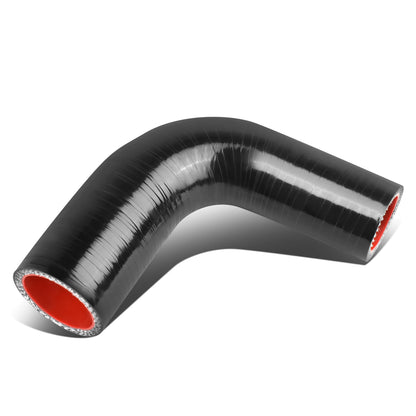 COPLE DE SILICON 3-PLY - 1.00" TO 1.25" REDUCER W/ 90 DEGREE - BLACK / RED - RM6-5