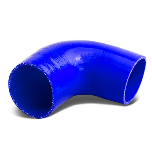 COPLE DE SILICON 3-PLY - 1.25" TO 1.50" REDUCER W/ 90 DEGREE - BLUE