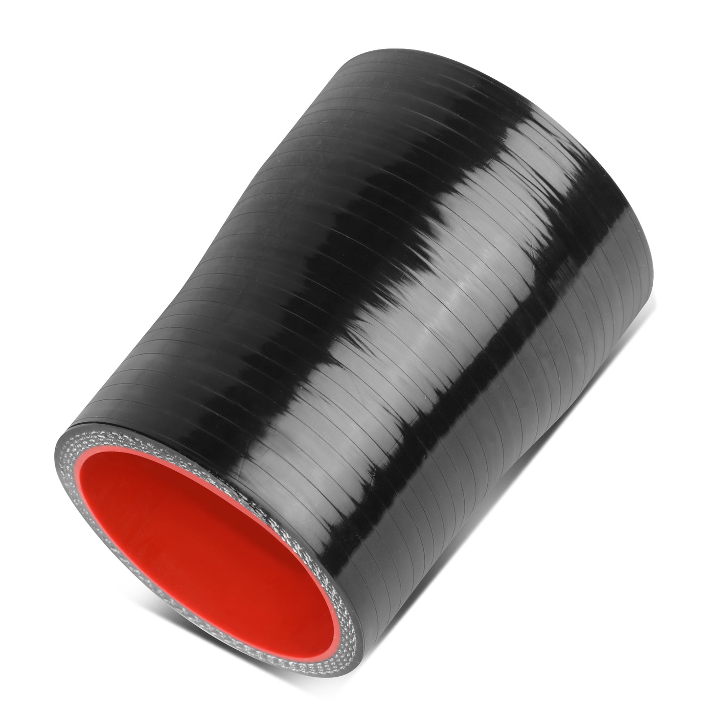 COPLE DE SILICON 3-PLY - 1.75" TO 2.00" REDUCER - BLACK / RED - RM5-5