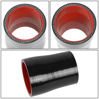 COPLE DE SILICON 3-PLY - 1.75" TO 2.00" REDUCER - BLACK / RED - RM5-5