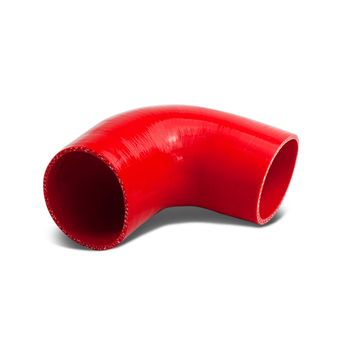 COPLE DE SILICON 3-PLY - 2.00" TO 2.50" REDUCER W/ 90 DEGREE- RED - RM6-3