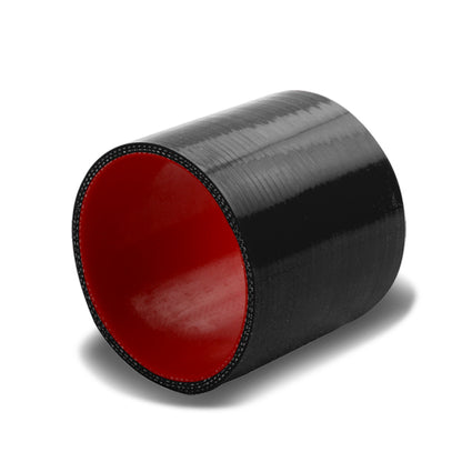 COPLE DE SILICON 3-PLY - 2.50" STRAIGHT - BLACK / RED