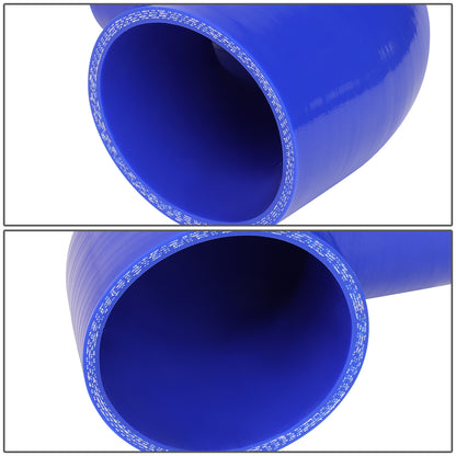 COPLE DE SILICON 3-PLY - 2.75" TO 3.00" REDUCER W/ 90 DEGREE - BLUE - RM4-3