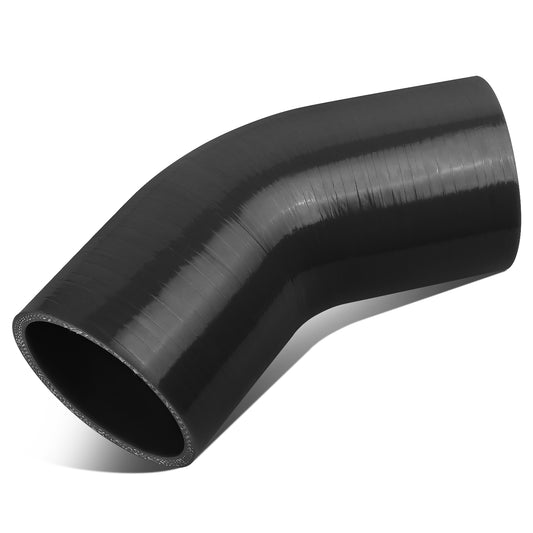 COPLE DE SILICON 3-PLY - 2.75" W/ 45 DEGREE - BLACK - RM7-2