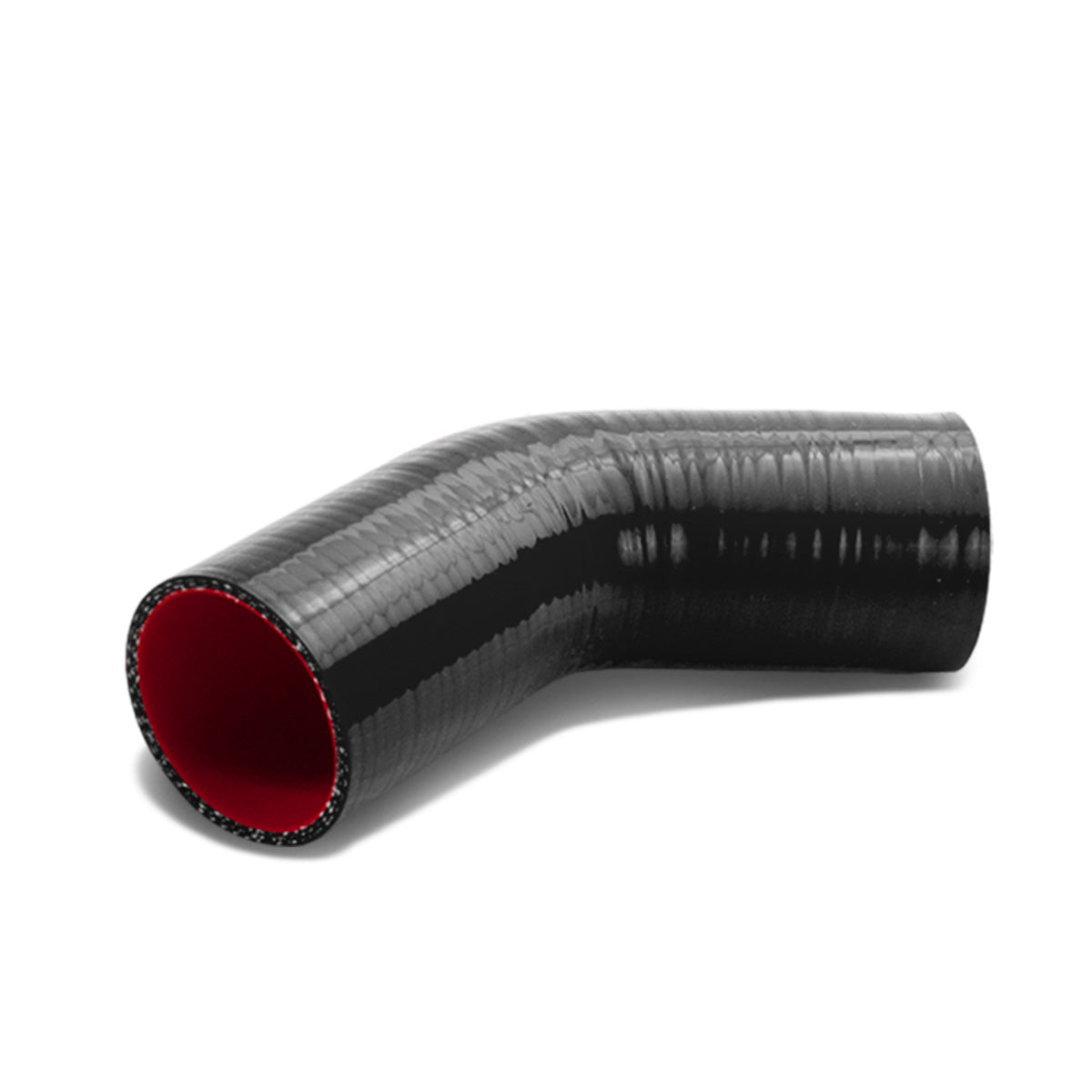 COPLE DE SILICON 3-PLY - 3.00" W/ 45 DEGREE - BLACK / RED - RM7-1