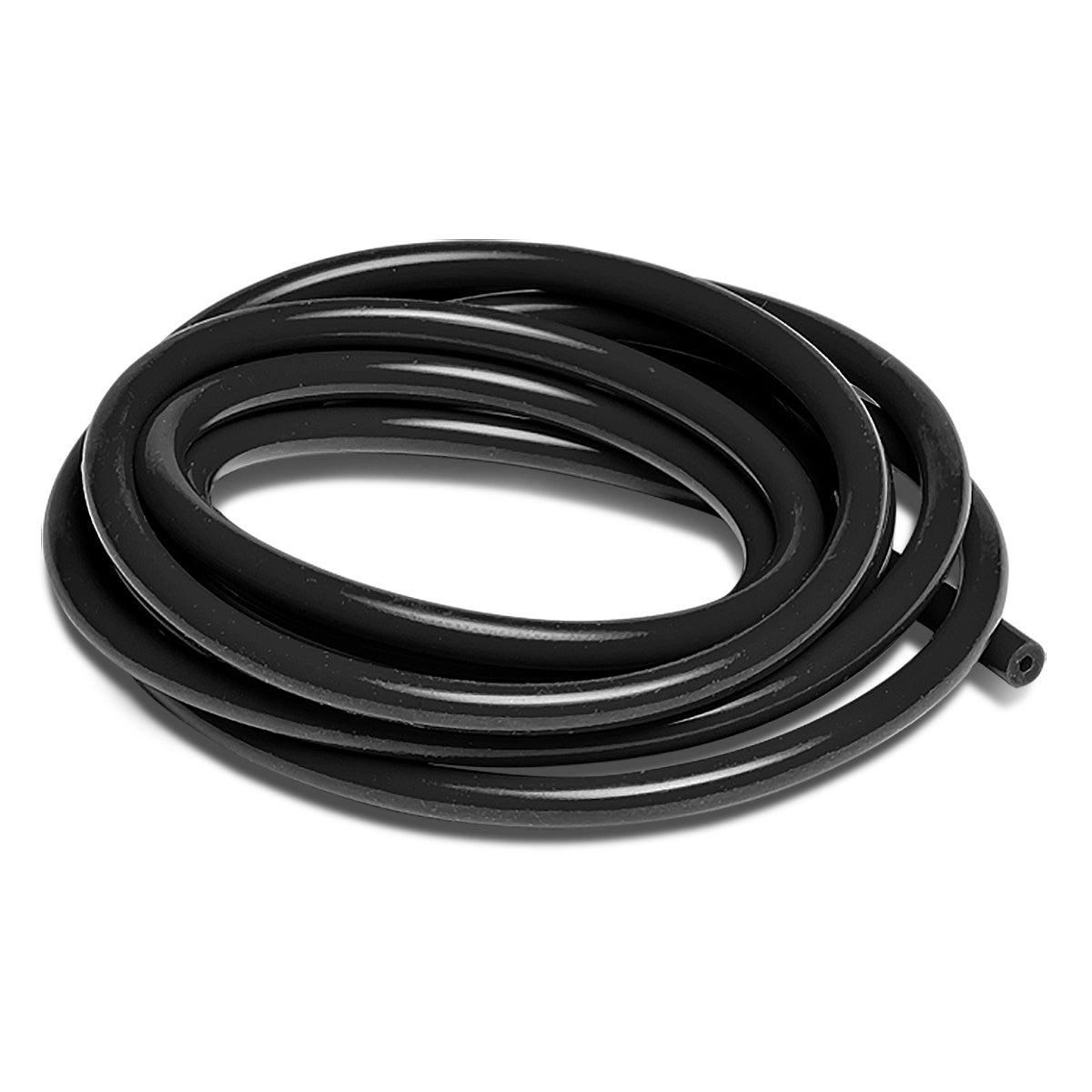 COPLE DE SILICON 3MM / .12" :ID - BY FOOT - BLACK