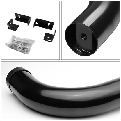 ESTRIBOS 3" - ROUND - 90 DEG - 04-14 CHEVY COLORADO / 04-12 GMC CANYON - CREW CAB - BLACK