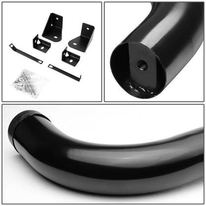 ESTRIBOS 3" - ROUND - 90 DEG - 00-04 DODGE DAKOTA - QUAD CAB - BLACK