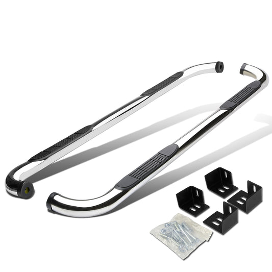 ESTRIBOS 3" - ROUND - 90 DEG - 98-03 DODGE DURANGO - SILVER