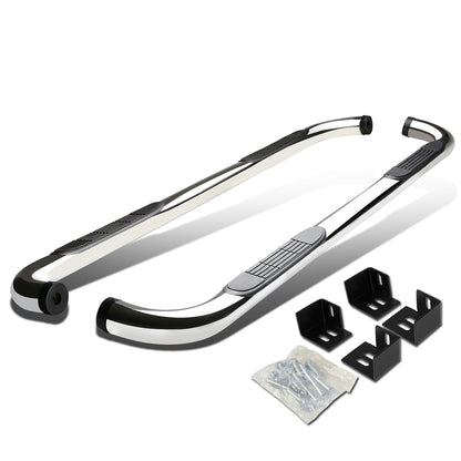 ESTRIBOS 3" - ROUND - 90 DEG - 98-03 DODGE DURANGO - SILVER