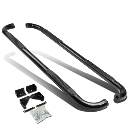 ESTRIBOS 3" - ROUND - 90 DEG - 04-09 DODGE DURANGO / 07-09 CHRYSLER ASPEN - BLACK