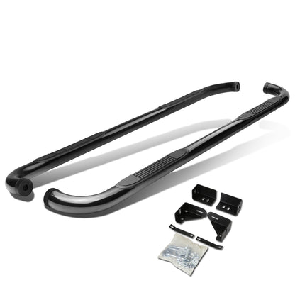 ESTRIBOS 3" - ROUND - 90 DEG - 04-09 DODGE DURANGO / 07-09 CHRYSLER ASPEN - BLACK