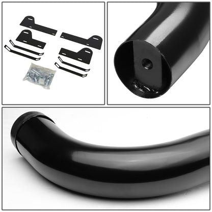 ESTRIBOS 3" - ROUND - 90 DEG - 06-08 DODGE RAM 1500 / 06-09 DODGE RAM 2500, 3500 - MEGA CAB - BLACK