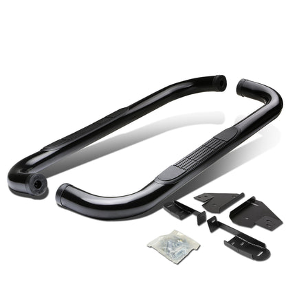 ESTRIBOS 3" - ROUND - 90 DEG - 09-10 RAM 1500 / 2010 DODGE RAM 2500, 3500 / 11-15 RAM 1500, 2500, 3500 - REGULAR CAB - BLACK