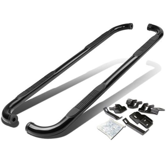 ESTRIBOS 3" - ROUND - 90 DEG - 09-10 RAM 1500 / 2010 DODGE RAM 2500, 3500 / 11-15 RAM 1500, 2500, 3500 - CREW CAB - BLACK