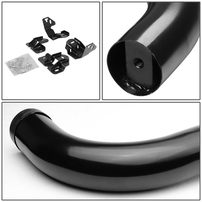 ESTRIBOS 3" - ROUND - 90 DEG - 09-14 FORD F-150 - SUPER CREW - BLACK