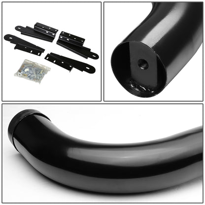 ESTRIBOS 3" - ROUND - 90 DEG - 04-08 FORD F-150 / 06-08 LINCOLN MARK LT - SUPER CREW - BLACK