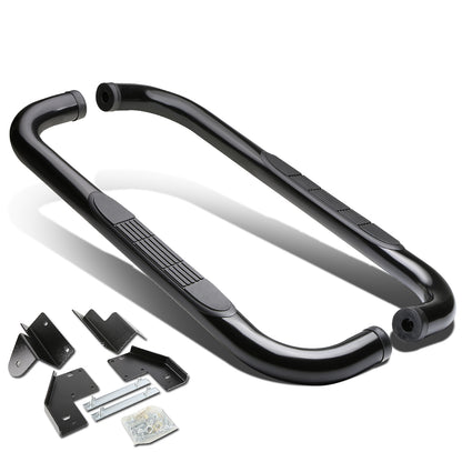 ESTRIBOS 3" - ROUND - 90 DEG - 99-16 FORD F-250, F-350 SUPER DUTY - REGULAR CAB - BLACK