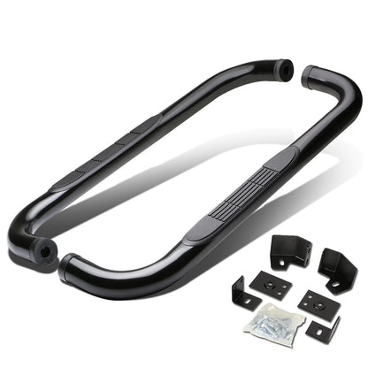ESTRIBOS 3" - ROUND - 90 DEG - 87-06 JEEP WRANGLER - BLACK