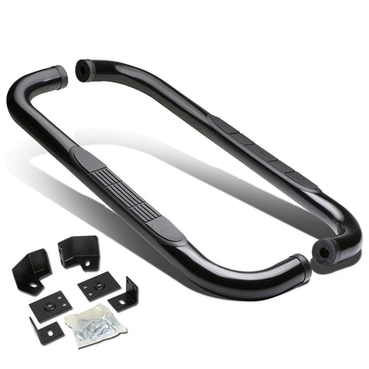 ESTRIBOS 3" - ROUND - 90 DEG - 87-06 JEEP WRANGLER - BLACK
