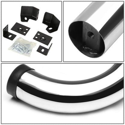 ESTRIBOS 3" - ROUND - 90 DEG - 87-06 JEEP WRANGLER - CHROME