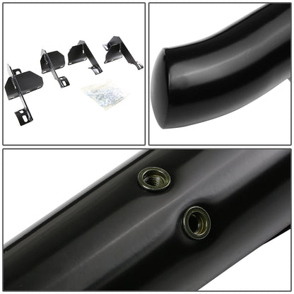ESTRIBOS 3" - ROUND - 45 DEG - 07-16 JEEP WRANGLER 2-DOOR - BLACK