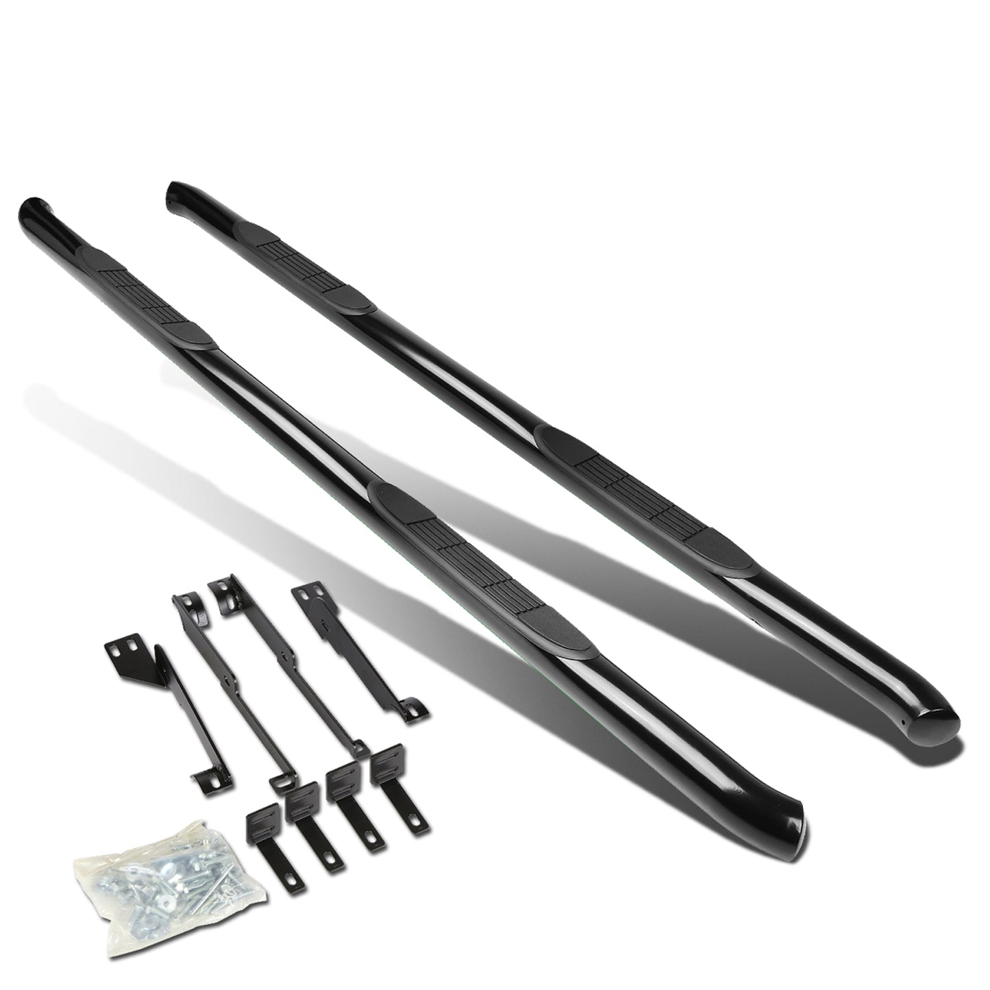 ESTRIBOS 3" - ROUND - 45 DEG - 07-13 ACURA MDX - BLACK