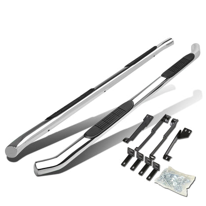 ESTRIBOS 3" - ROUND - 45 DEG - 07-13 ACURA MDX - SILVER
