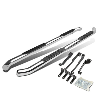 ESTRIBOS 3" - ROUND - 45 DEG - 07-13 ACURA MDX - SILVER
