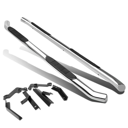 ESTRIBOS 3" - ROUND - 45 DEG - 09-15 HONDA PILOT - SILVER