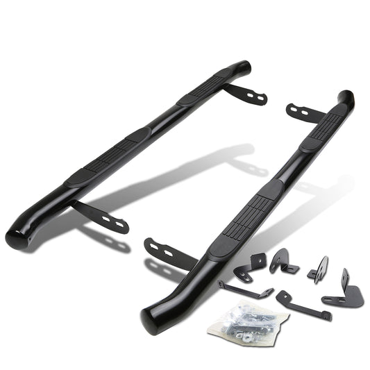 ESTRIBOS 3" - ROUND - 45 DEG - 01-07 TOYOTA HIGHLANDER / 04-06 LEXUS RX330 - BLACK