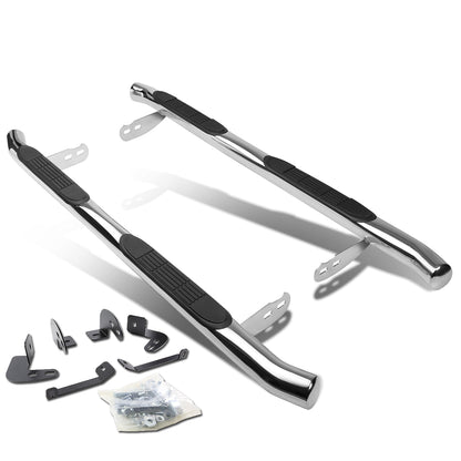 ESTRIBOS 3" - ROUND - 45 DEG - 01-07 TOYOTA HIGHLANDER / 04-06 LEXUS RX330 - SILVER