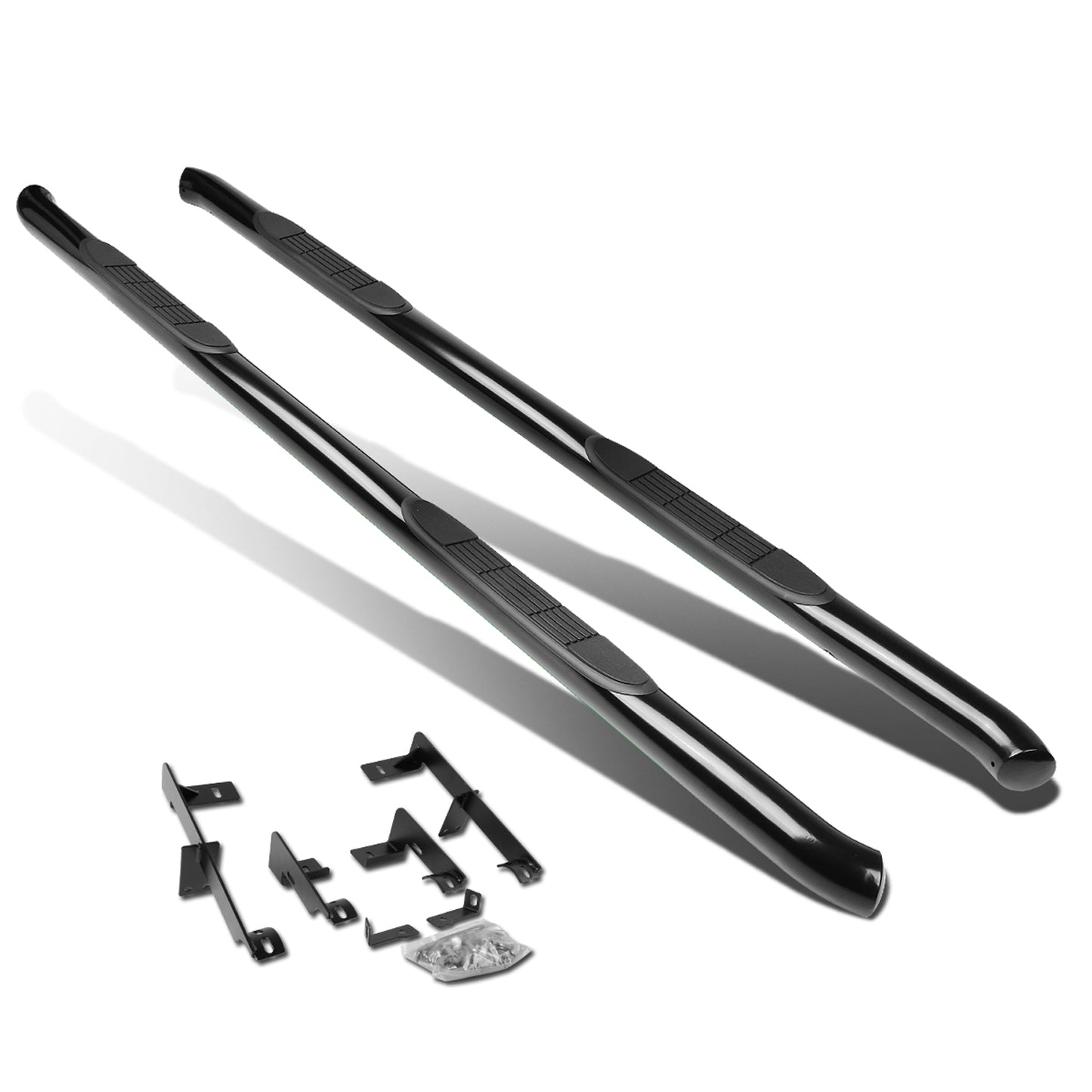 ESTRIBOS 3" - ROUND - 45 DEG - 06-12 TOYOTA RAV4 - BLACK