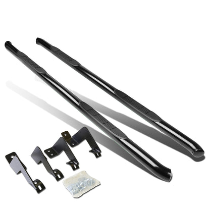 ESTRIBOS 3" - ROUND - 45 DEG - 05-16 TOYOTA TACOMA - EXTENDED CAB - BLACK