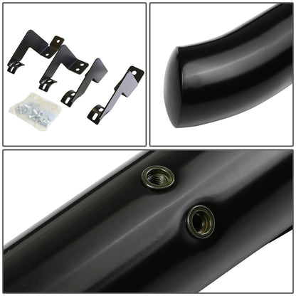 ESTRIBOS 3" - ROUND - 45 DEG - 05-16 TOYOTA TACOMA - EXTENDED CAB - BLACK