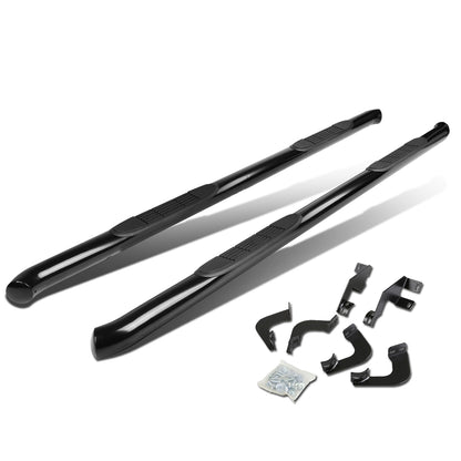 ESTRIBOS 3" - ROUND - 45 DEG - 05-20 TOYOTA TACOMA - DOUBLE CAB - BLACK