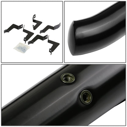 ESTRIBOS 3" - ROUND - 45 DEG - 07-20 TOYOTA TUNDRA - DOUBLE CAB - BLACK