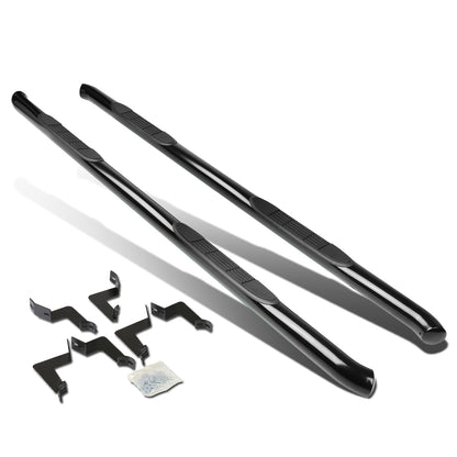 ESTRIBOS 3" - ROUND - 45 DEG - 07-21 TOYOTA TUNDRA - CREWMAX - BLACK