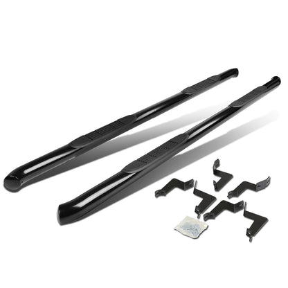 ESTRIBOS 3" - ROUND - 45 DEG - 07-21 TOYOTA TUNDRA - CREWMAX - BLACK