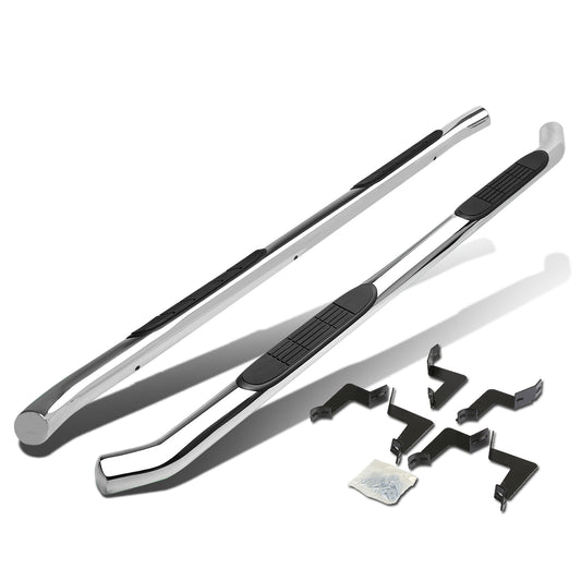 ESTRIBOS 3" - ROUND - 45 DEG - 07-21 TOYOTA TUNDRA - CREWMAX - CHROME