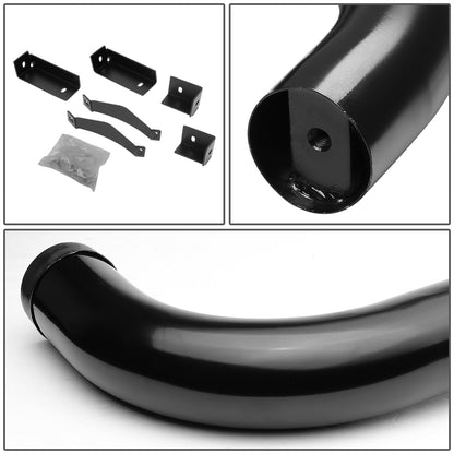 ESTRIBOS 3" - ROUND - 90 DEG - 04-15 NISSAN TITAN - CREW CAB - BLACK