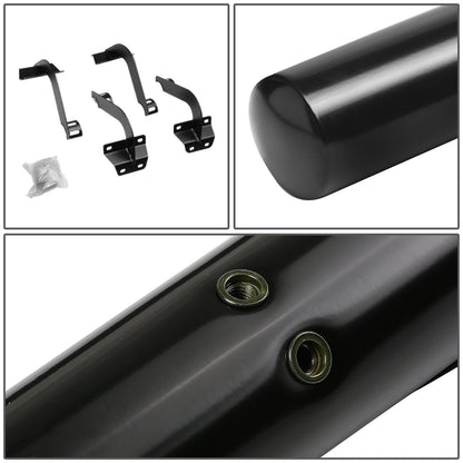 ESTRIBOS 3" - ROUND - STRAIGHT - 15-18 FORD F-150 - EXTENDED CAB - BLACK