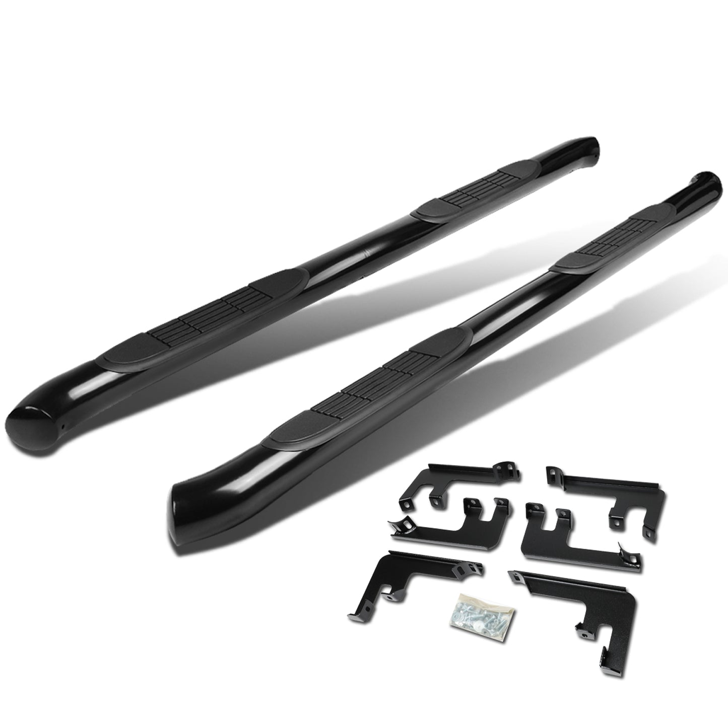 ESTRIBOS 3" - ROUND - STRAIGHT - 16-18 HONDA PILOT - BLACK