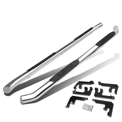 ESTRIBOS 3" - ROUND - STRAIGHT - 16-18 HONDA PILOT - SILVER