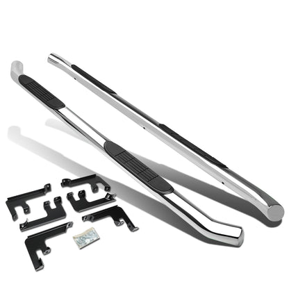 ESTRIBOS 3" - ROUND - STRAIGHT - 16-18 HONDA PILOT - SILVER