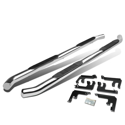 ESTRIBOS 3" - ROUND - STRAIGHT - 16-18 HONDA PILOT - SILVER