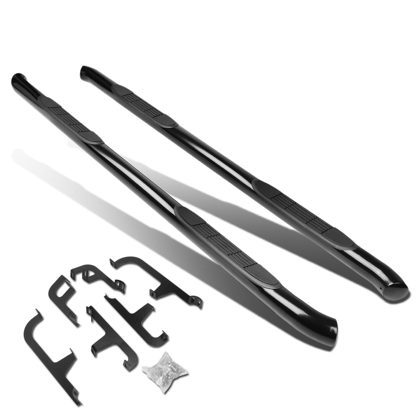 ESTRIBOS 3" - ROUND - STRAIGHT - 18-20 VOLKSWAGEN ATLAS - BLACK